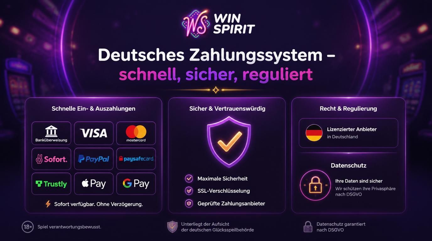 Darstellung von deutschen Zahlungswegen und Compliance im Casino