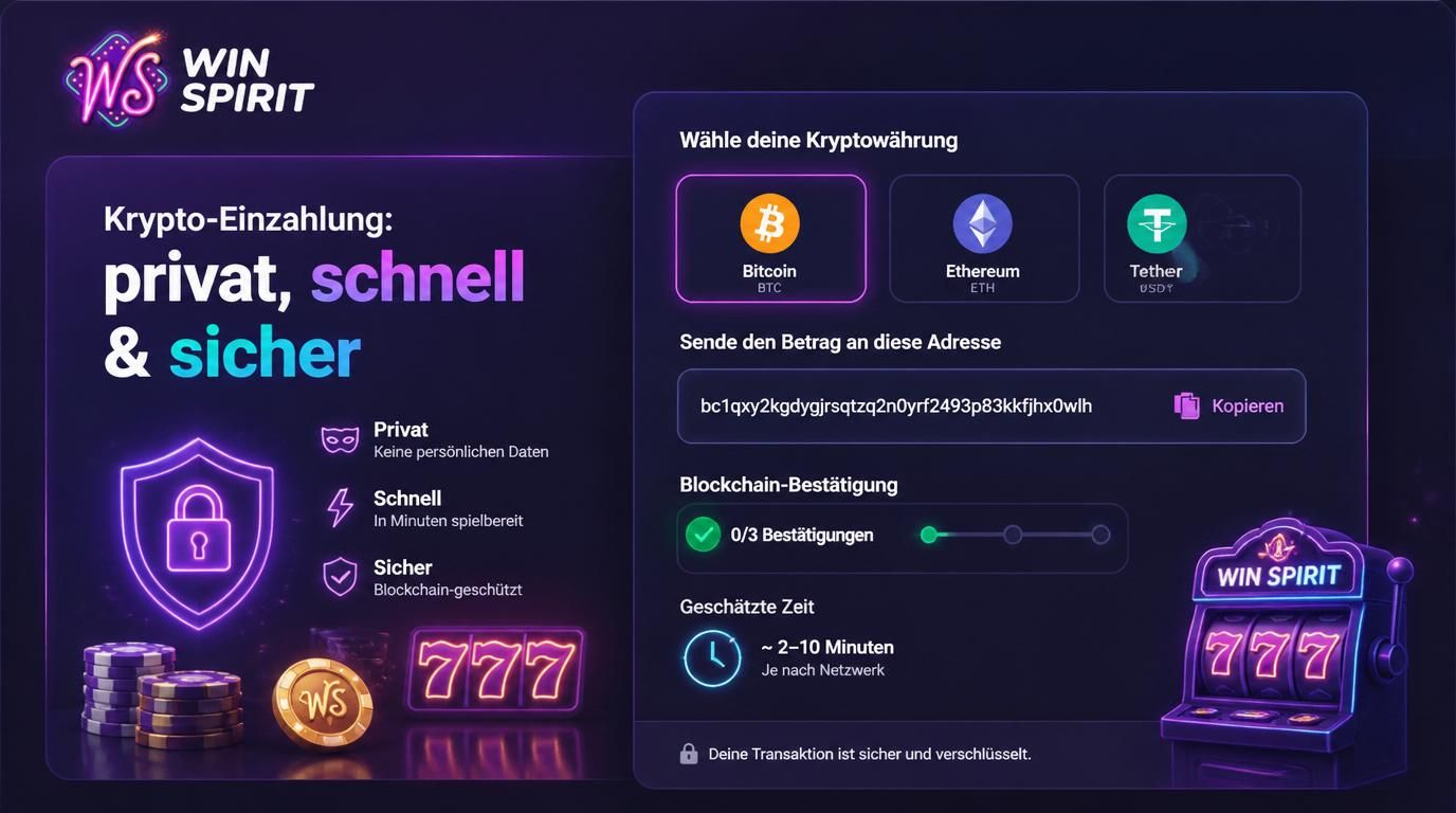 Visuelle Anleitung für Krypto-Einzahlungen und Sicherheit